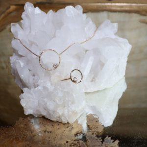 Collier Onde Or jaune Diamant