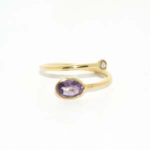 Spirale Amethyst Ring