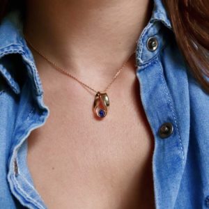 Pendentif Infini Saphir