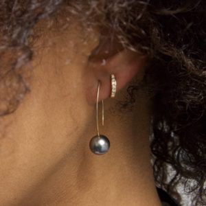Mini diamond hoop - Image 3