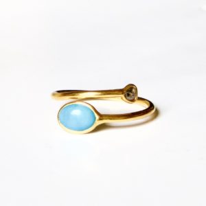 Bague Spirale Turquoise