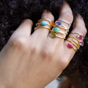 Bague Spirale Turquoise – Image 2