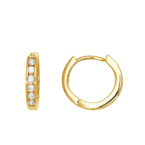 Mini diamond hoop - Image 4