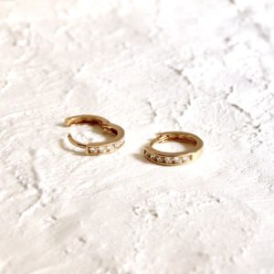Mini diamond hoop