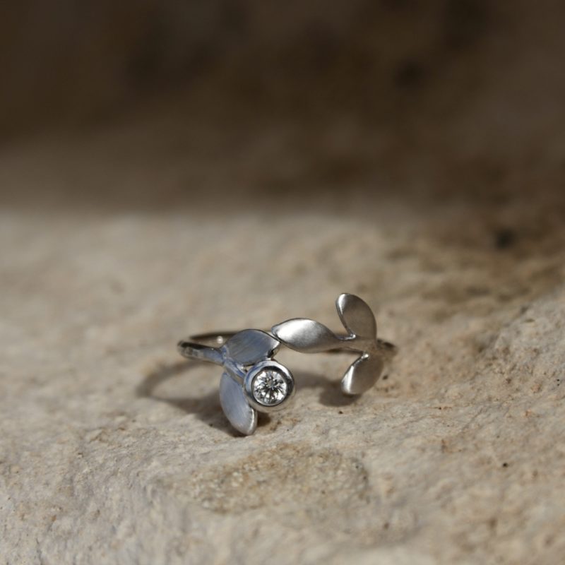 Petite Glycine Diamant Or blanc