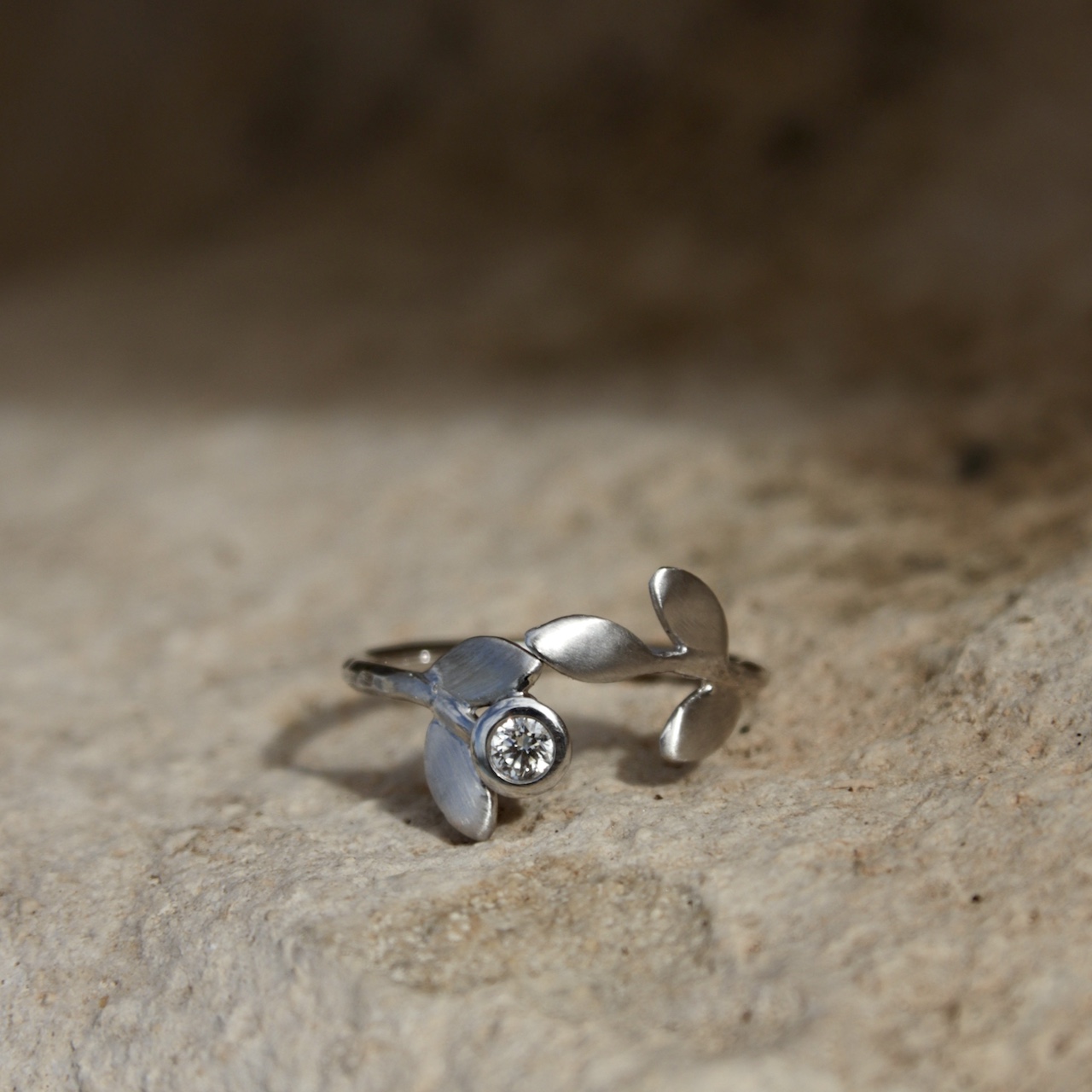 Petite Glycine Diamant Or blanc