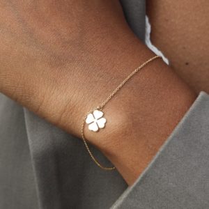 Bracelet Trèfle or