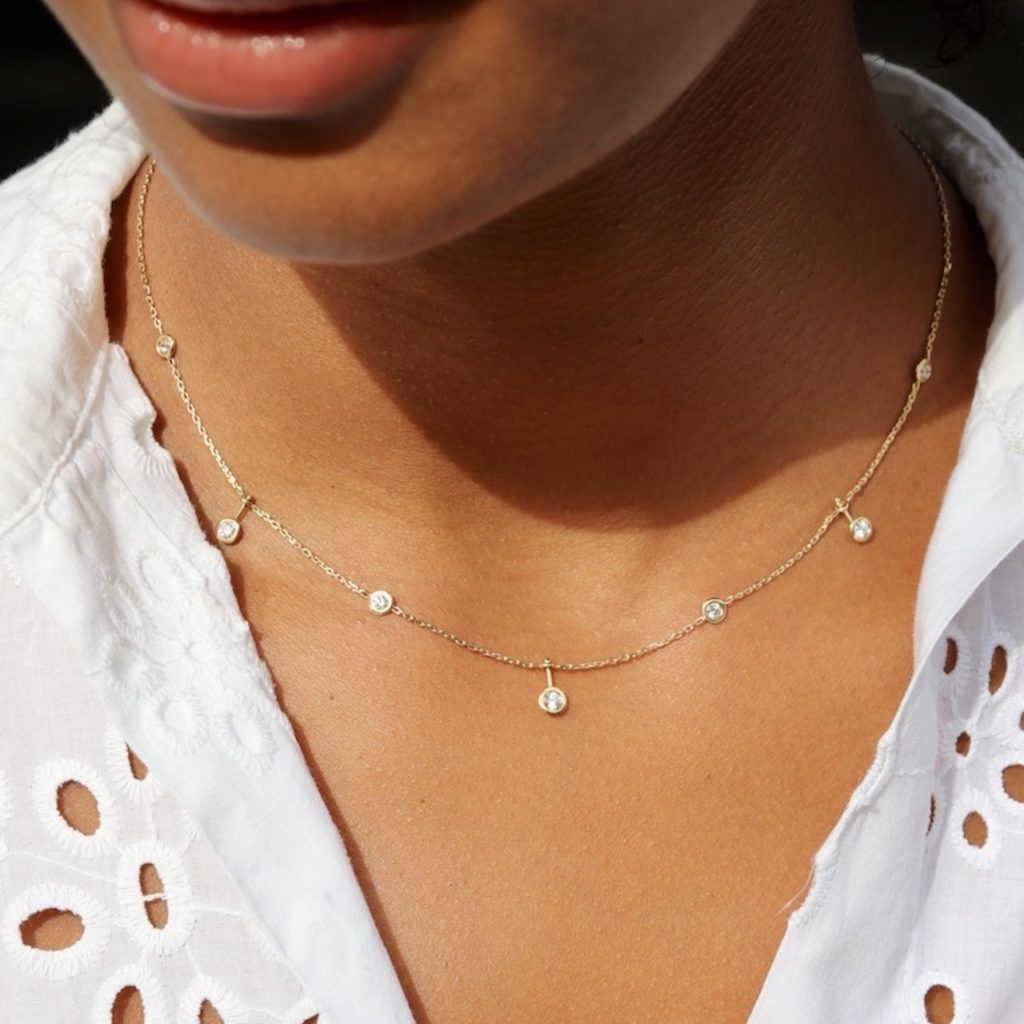 7 diamonds Necklace