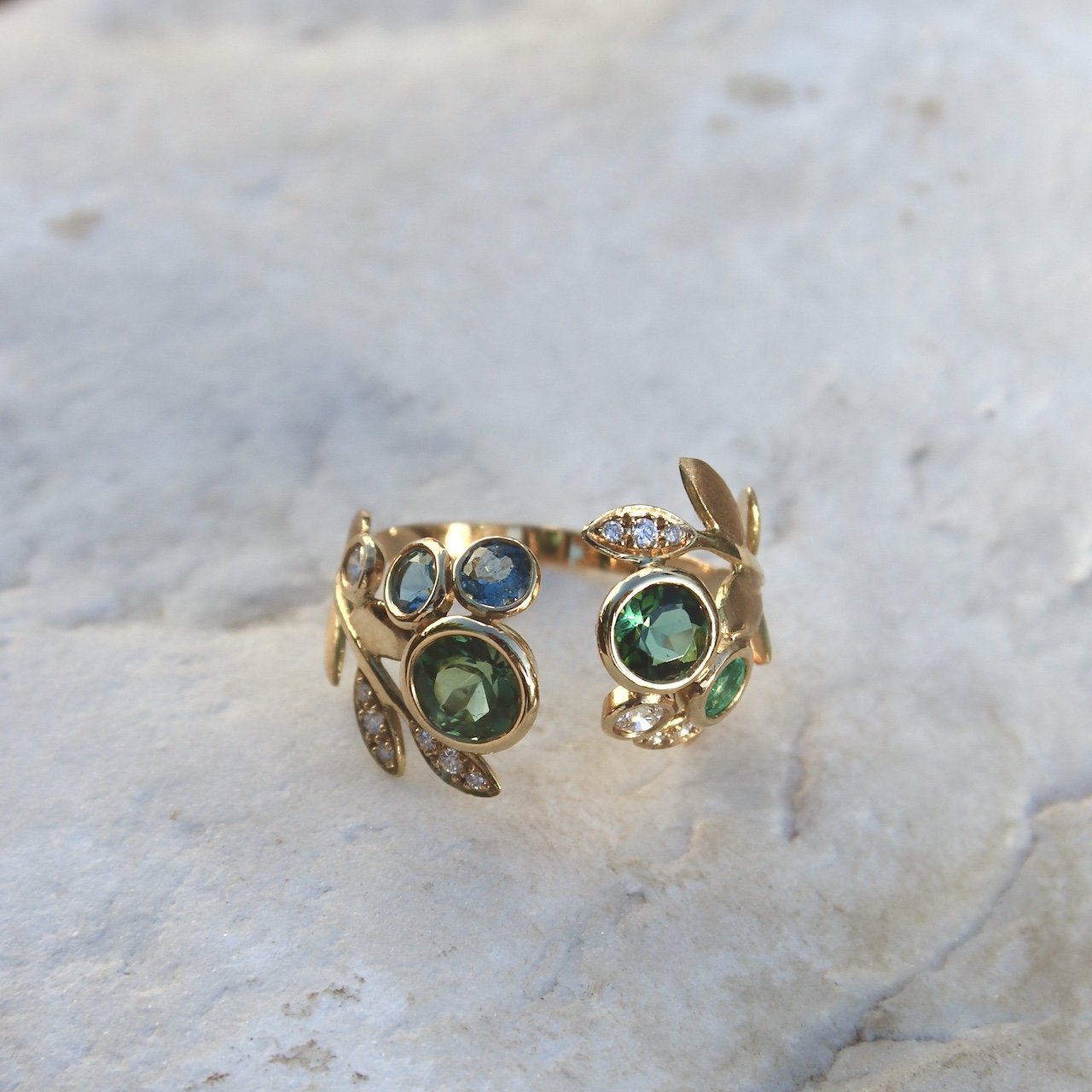 Bague Grande Glycine Verte – Image 2