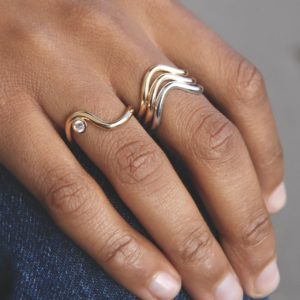 Bague Dune diamant or jaune – Image 6