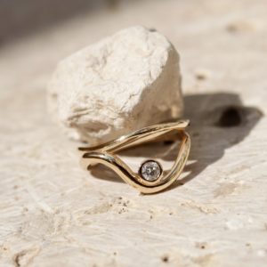 Bague Dune diamant or jaune – Image 5