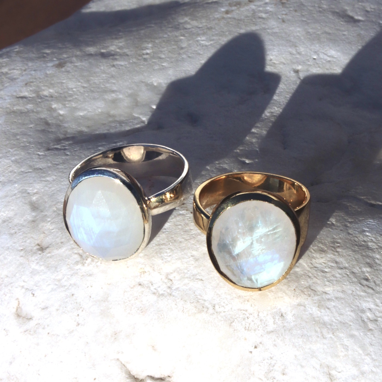 Bague Jaipur Blanche Argent – Image 2