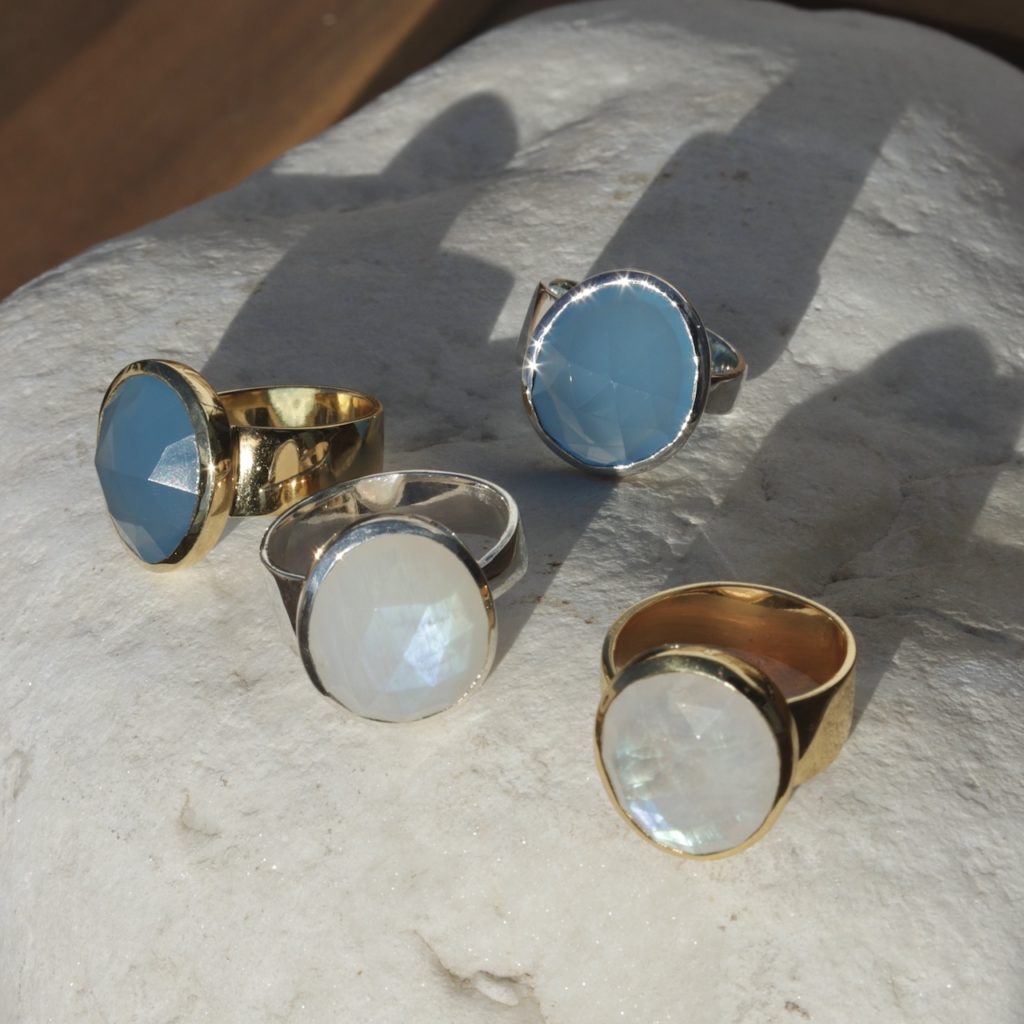 Bague Jaipur Bleue Argent