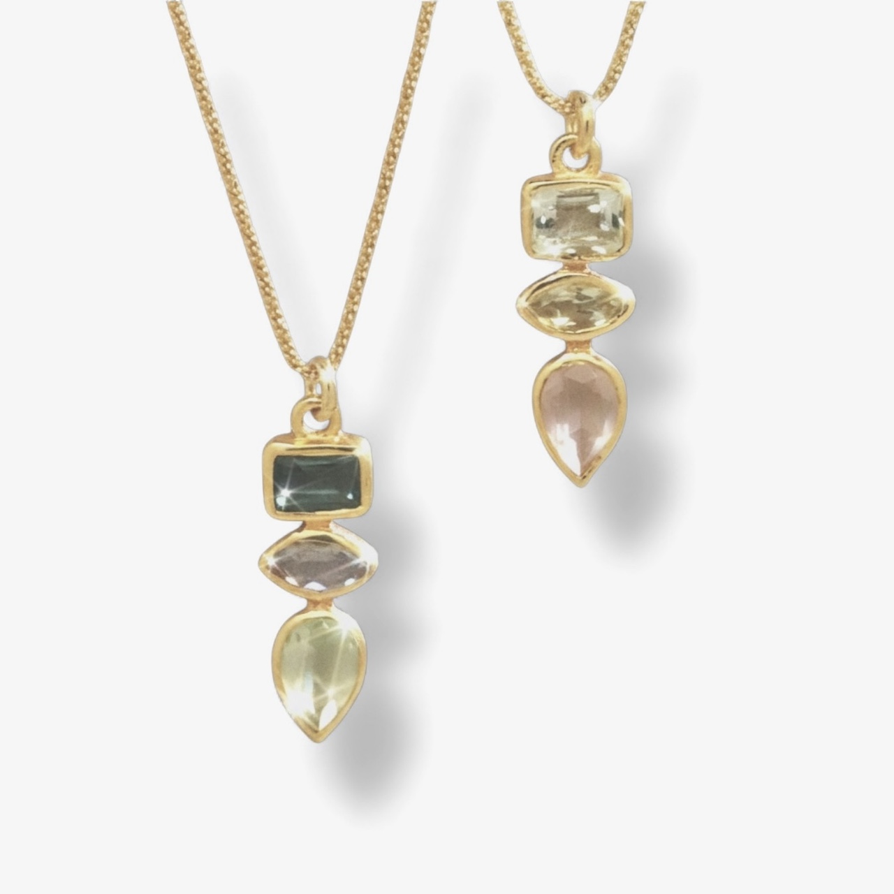 Collier Serena Bleu Vert – Image 3