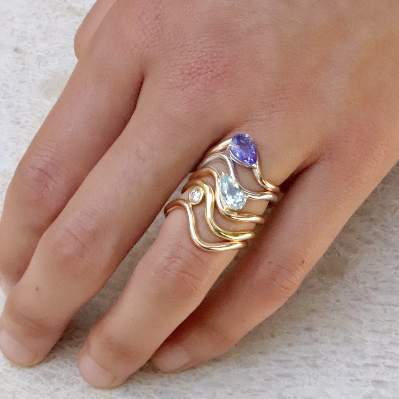 Bague Dune aigue-marine – Image 5