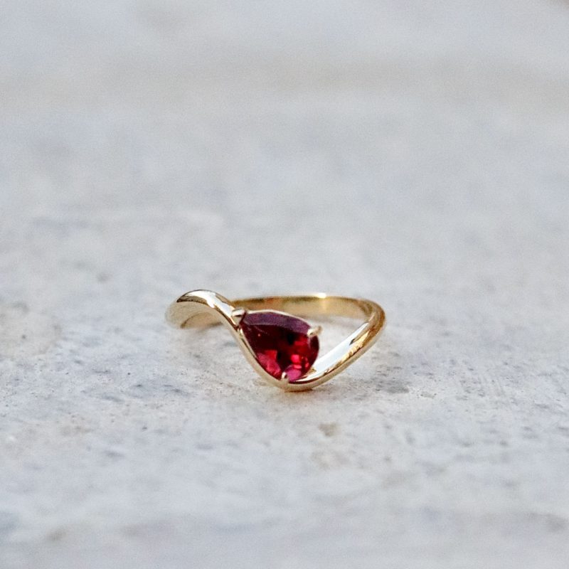 Bague Dune rubellite