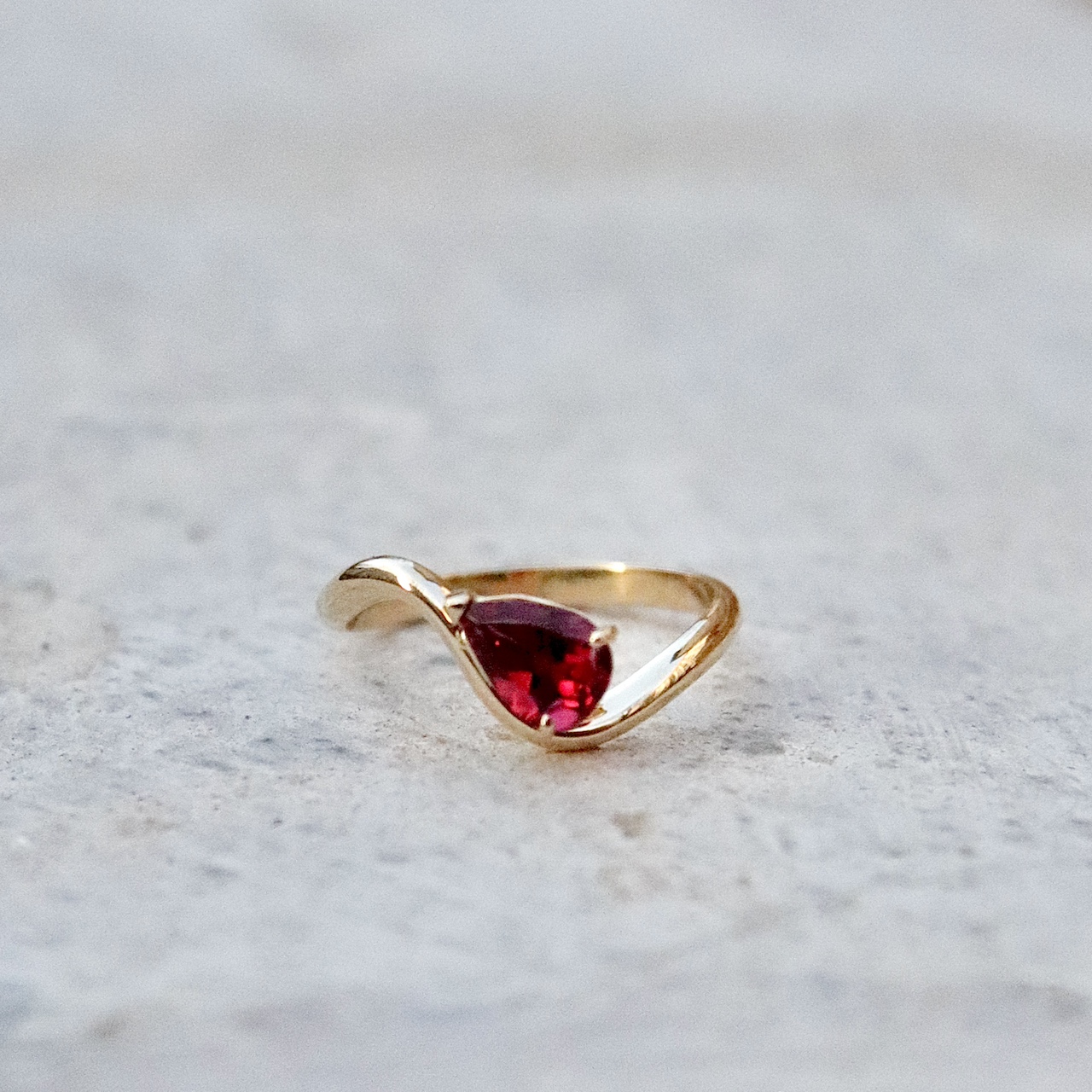 Bague Dune rubellite