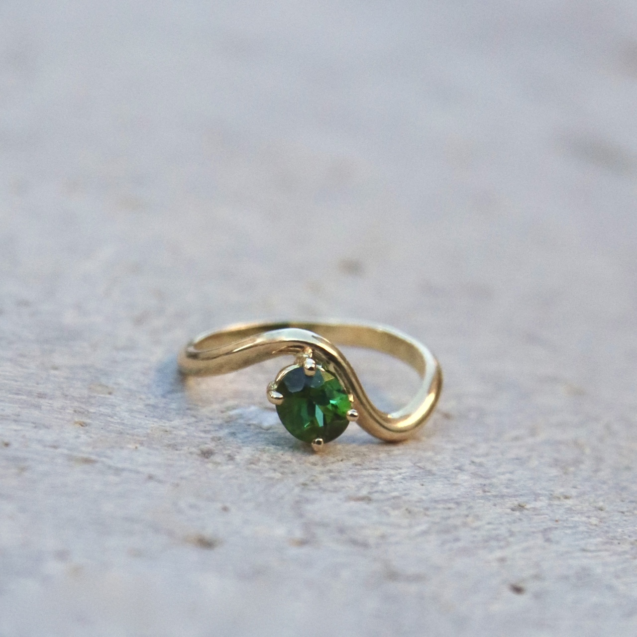 Bague Dune tourmaline verte
