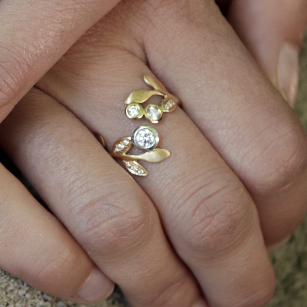 Bague Grande Glycine Diamant