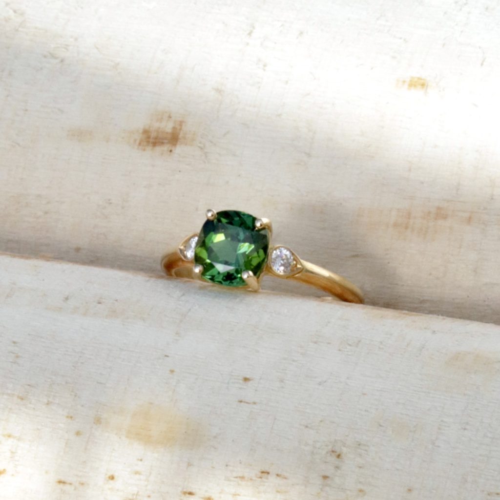 Bague Harmonie tourmaline verte