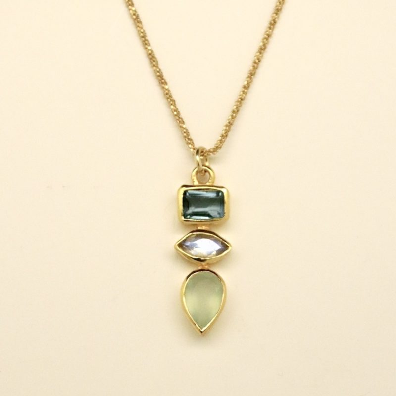 Collier Serena Bleu Vert