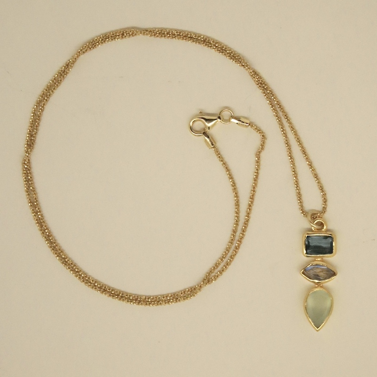 Collier Serena Bleu Vert – Image 2