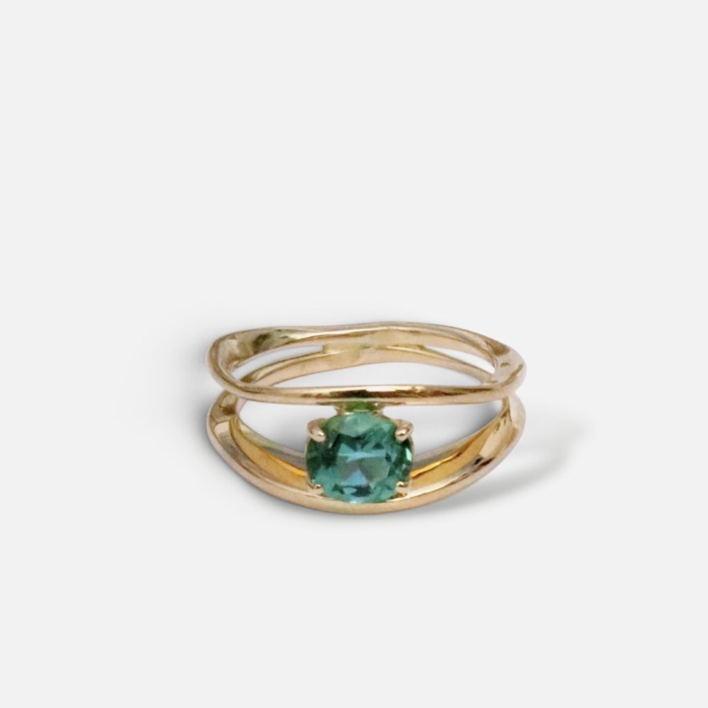 Green Tourmaline Alizé ring
